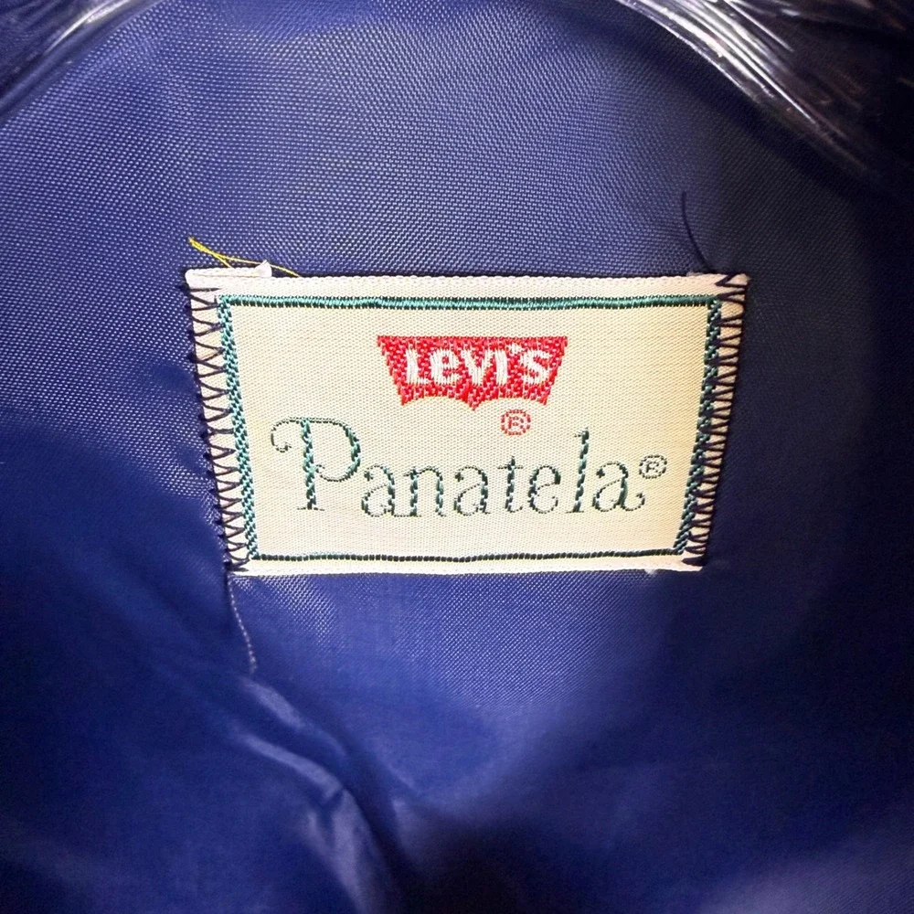 VTG 70s Levis Panatela Leisure Suit Mens L Tall Blue Disco Rockabilly Western